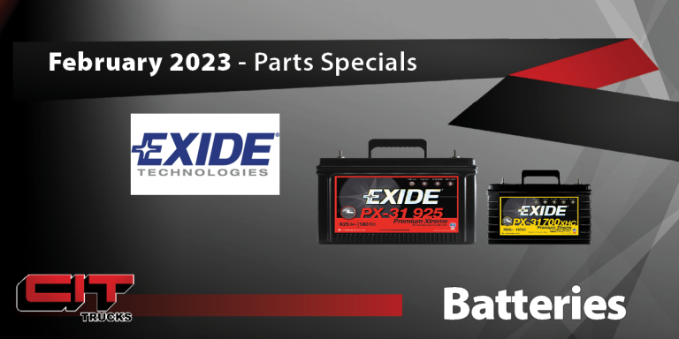 February 2023 Parts Specials - Exide Batteries